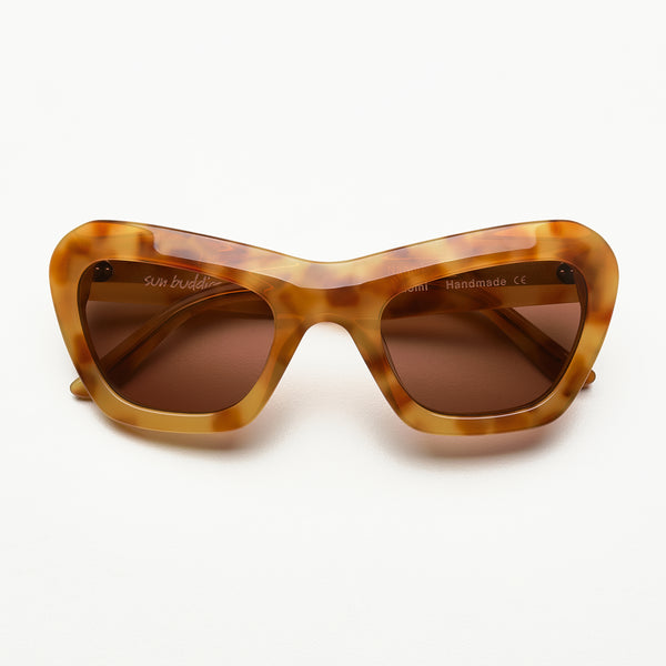 KOMONO Stella Caramel Demi Sunglasses NEW cateye orange tortoise NEW Komono Tortoise Shell Sunglasses brown orange Riviera  main image 2