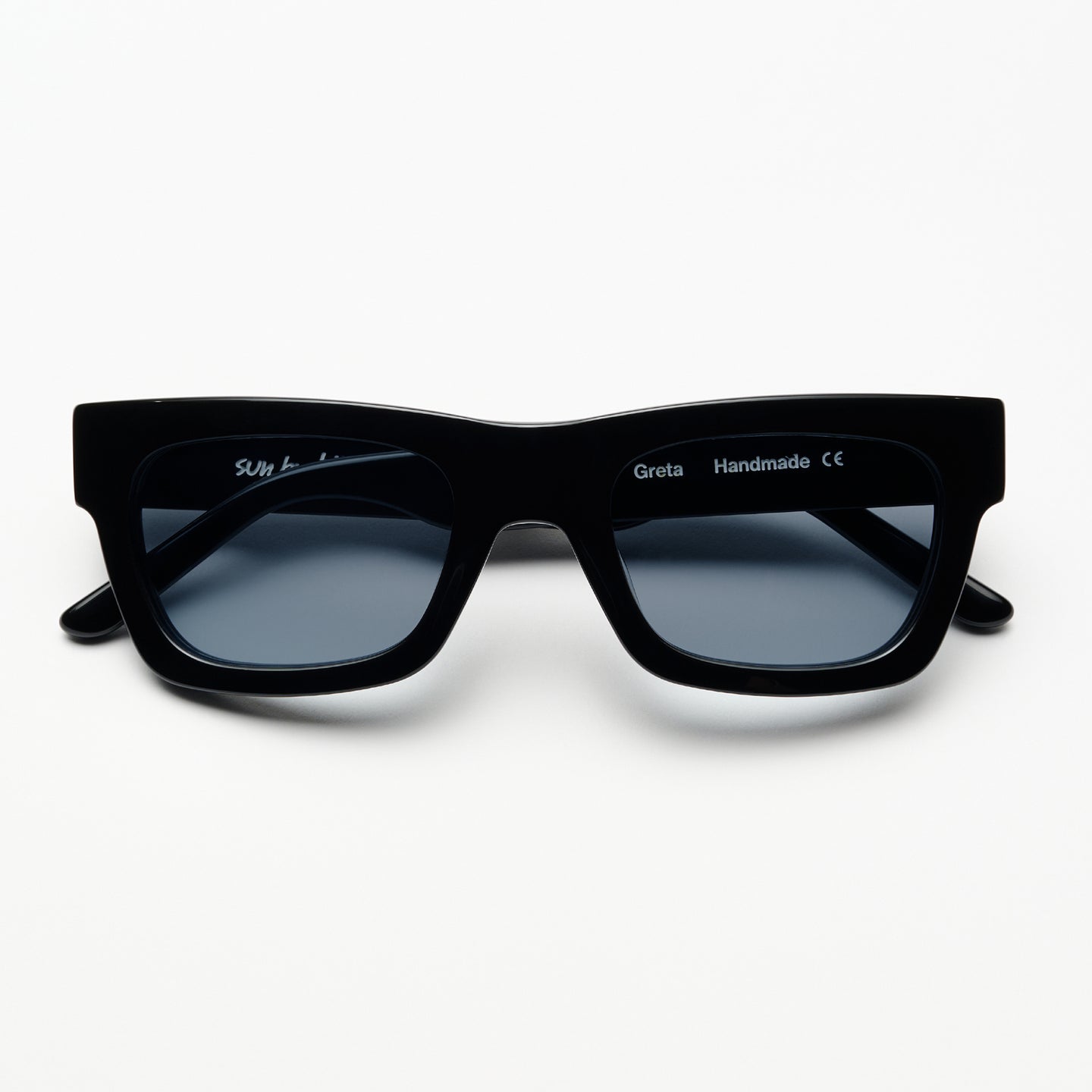 Greta Black With Blue Lens