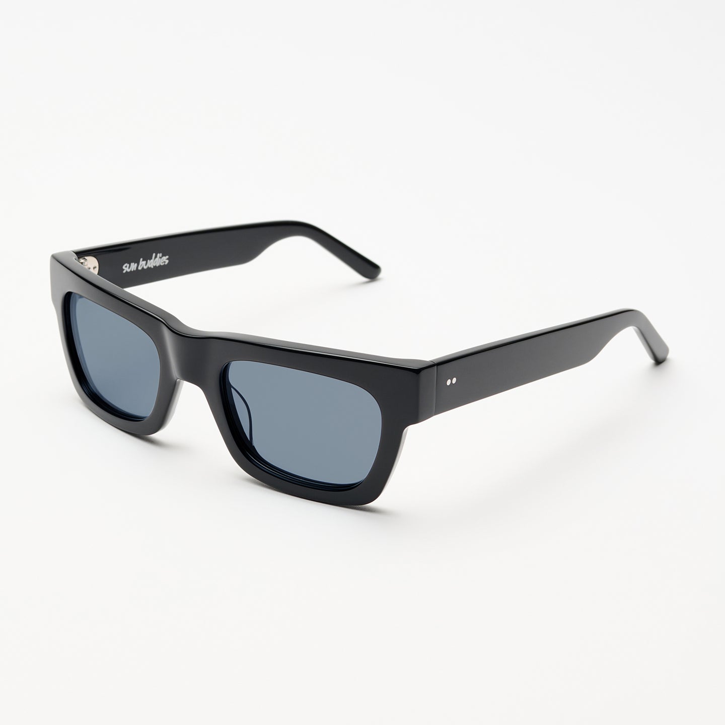 Greta Black With Blue Lens